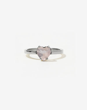 Heart Jewel Ring | Sterling Silver