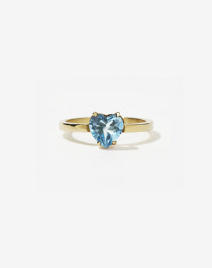 Heart Jewel Ring | 9ct Solid Gold
