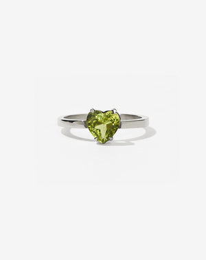 Heart Jewel Ring | Sterling Silver