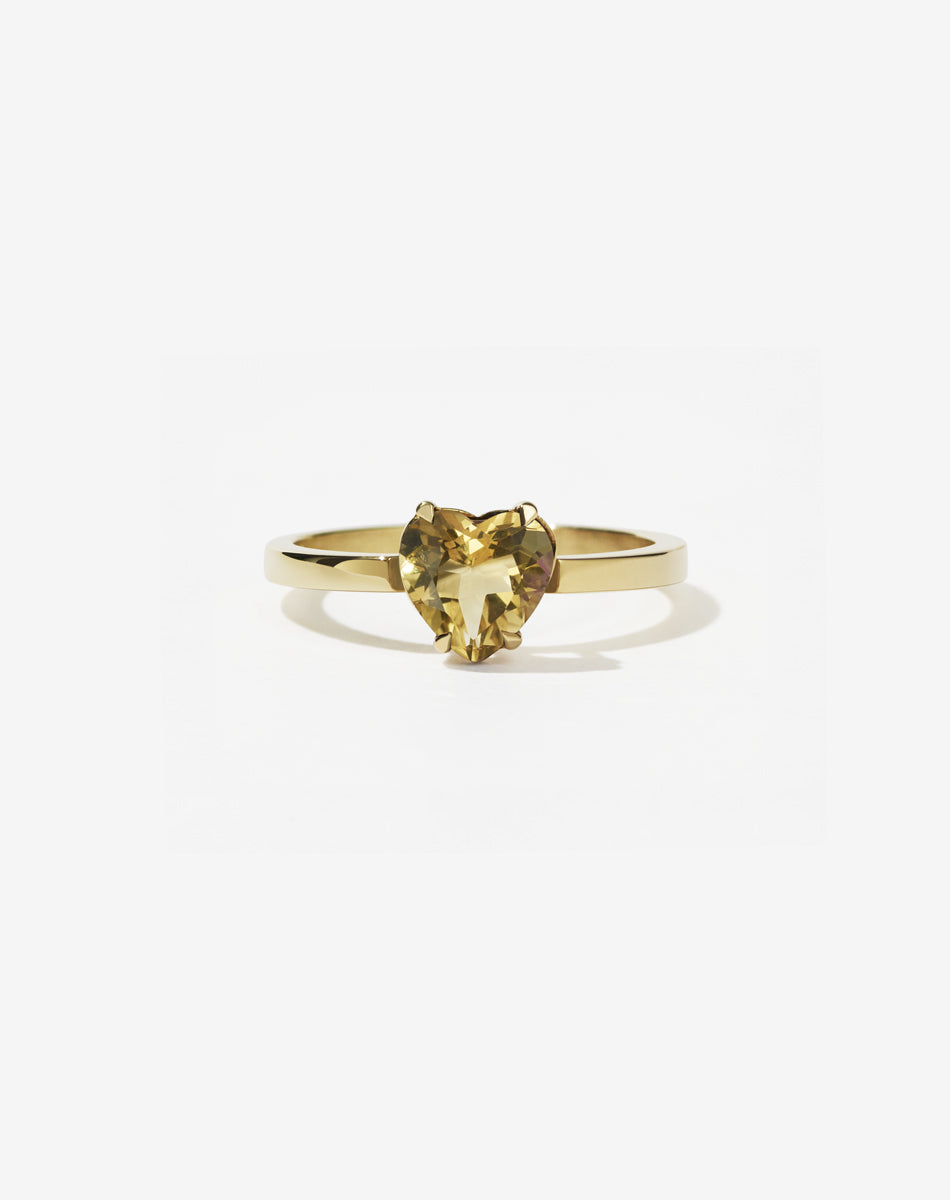 Heart Jewel Ring | 9ct Solid Gold