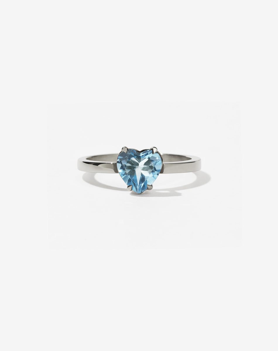 Heart Jewel Ring | Sterling Silver