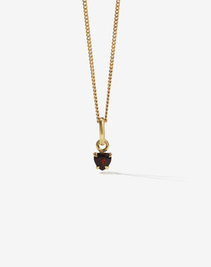 Micro Heart Jewel Necklace | 23k Gold Plated