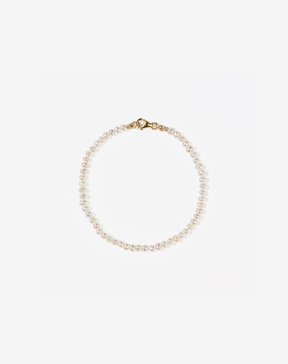 Micro Pearl Bracelet | 9ct Solid Gold