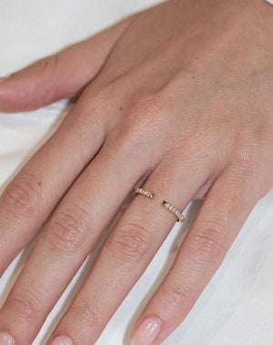 Paloma Band Pave | 9ct Yellow Gold