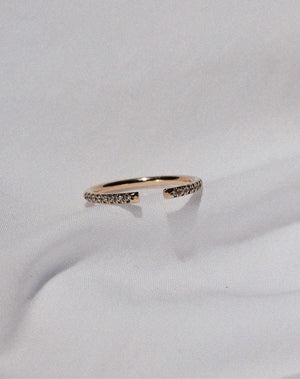 Paloma Band Pave | 9ct Yellow Gold