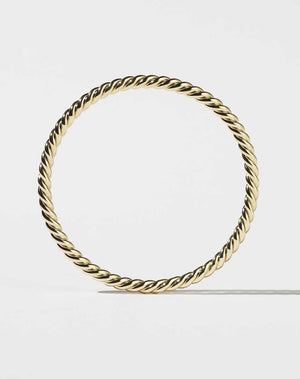 Rope Bangle 5mm | 23k Gold Plated