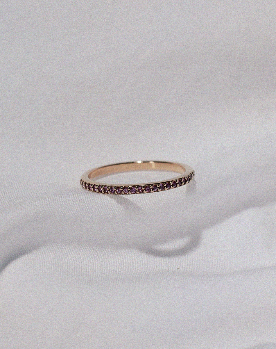 Sapphire Eternity Band | 9ct Yellow Gold