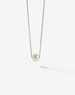 Selene Pearl Necklace | Sterling Silver