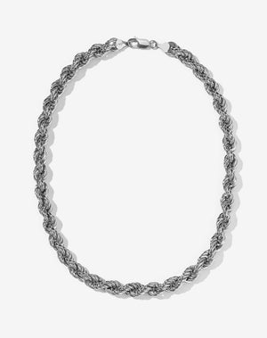 Twisted Rope Necklace | Sterling Silver