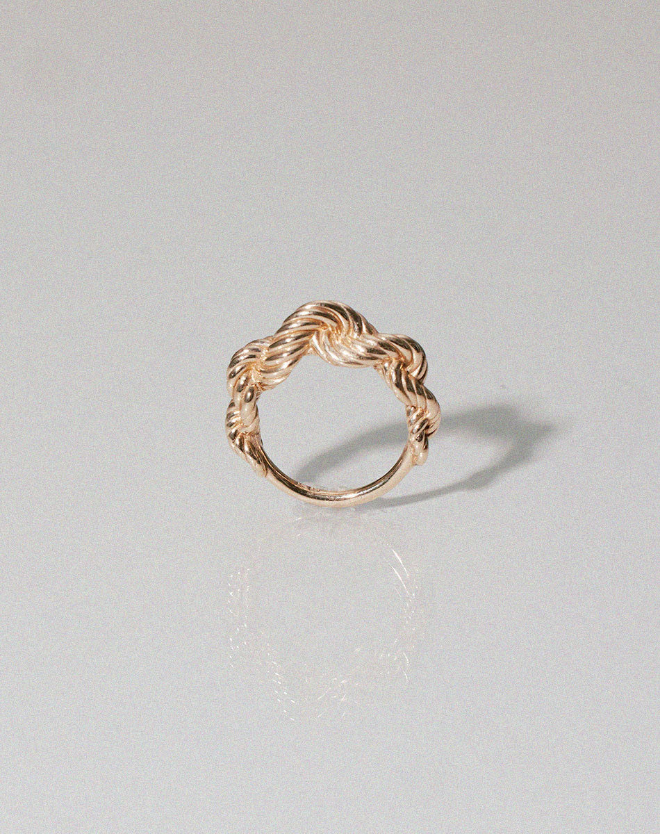 Twisted Rope Ring | 9ct Solid Gold