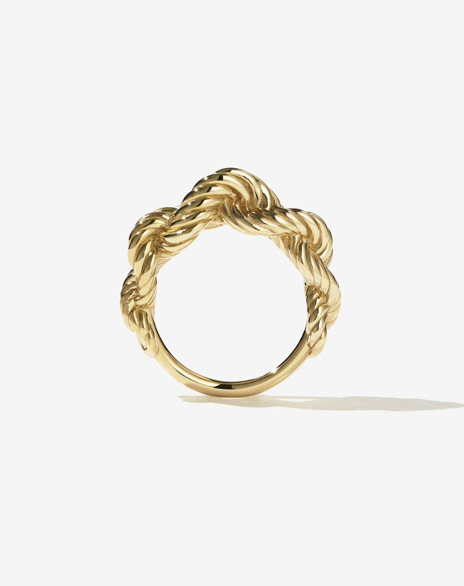 Twisted Rope Ring | 9ct Solid Gold